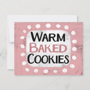 Warm gebackene Cookies Grußkarte Karte