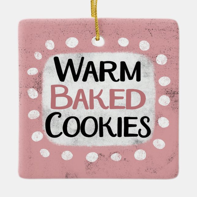 Warm gebackene Cookies Ornament (Vorderseite)