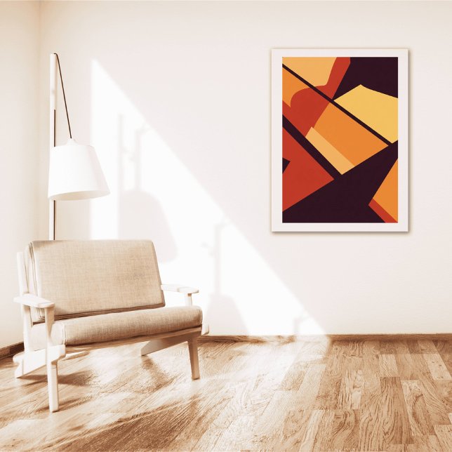 Warm Geometric Abstract Wall Art  Poster (Von Creator hochgeladen)