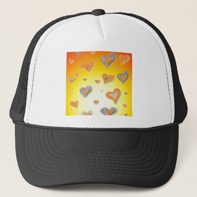 Warm Hearts Hat Truckerkappe (Vorderseite)