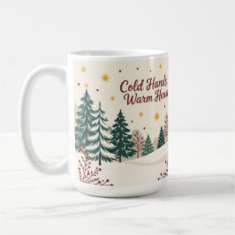 Warm hearts holiday merry christmas kaffeetasse