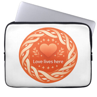 Warm-Herzens-Liebesdesign Laptopschutzhülle