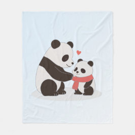 Warm Hugs, Panda-Liebe Fleecedecke