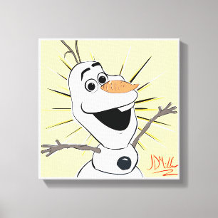 Warm Hugs Snowman Canvas Print Wall Art Leinwanddruck