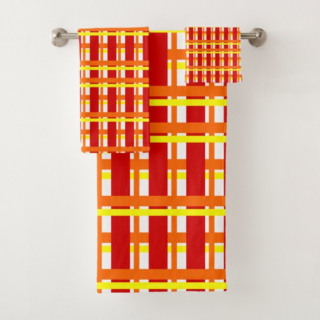 Warm Kariert Badhandtuch Set (Insitu)