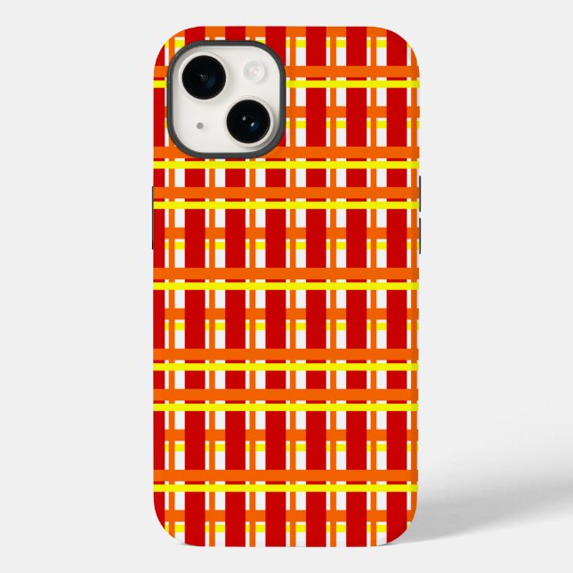 Warm Kariert Case-Mate iPhone Hülle (Rückseite)