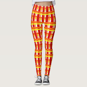 Warm Kariert Leggings