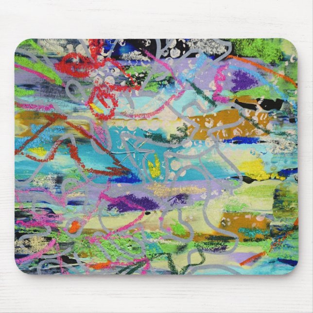 Warm Layers by Lydia's Art Sangria Mousepad (Vorne)