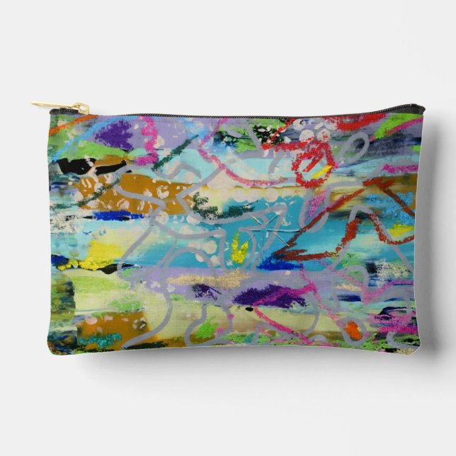 Warm Layers by Lydia's Art Sangria Zubehörtasche (Vorderseite)