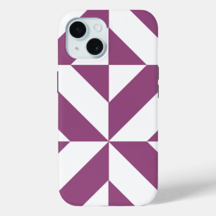 Warm Lila geometrischer Deko Cube Case-Mate iPhone Hülle