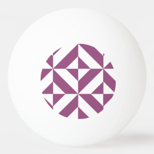 Warm Lila geometrischer Deko Cube Tischtennisball