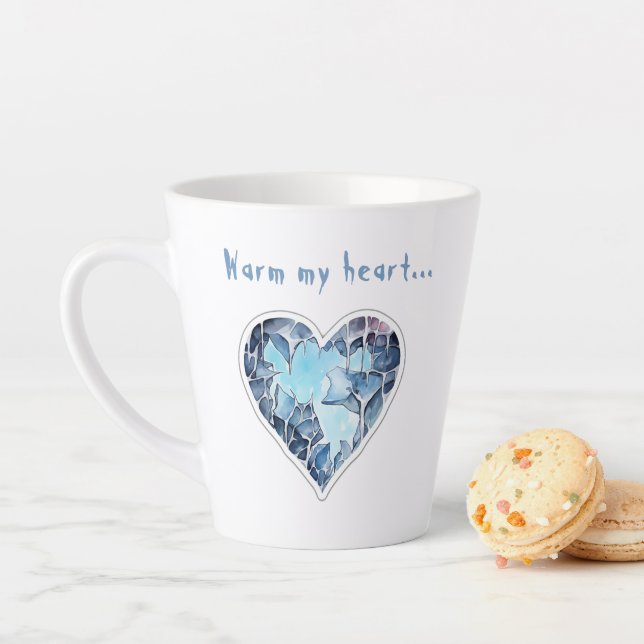 Warm my icy heart, personalisiert milchtasse (Beispiel)