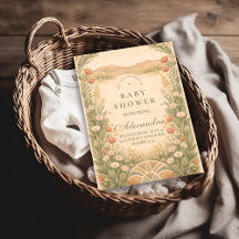 Warm Neutral Desert Botanicals Baby Shower