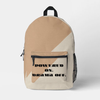 Warm oat and cloud white AI Print Cut Sew Bag Bedruckter Rucksack