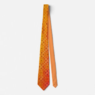 Warm Orange und Rot Ombre Mid-Century Geometrisch Krawatte