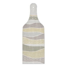 Warm rosa Gelbgrün abgerundeter Streifen Abstrakte Schneidebrett