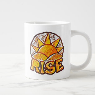 Warm Sonnenaufgang ~ Hochwertige Meldung Grafik Jumbo-Tasse