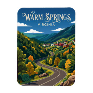 Warm Springs USA Magnet