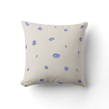 Warm Stone Japanese Gentian Floral Pattern