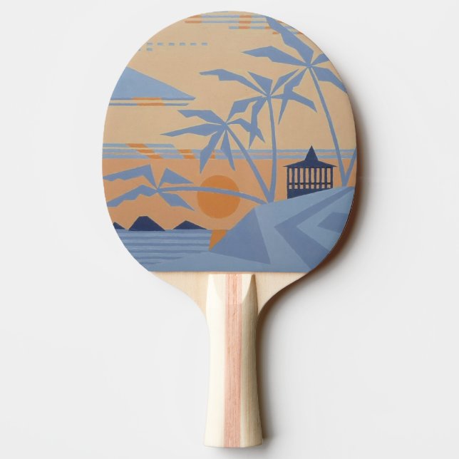 WARM TROPICS Pingpong Paddle Tischtennis Schläger (Rückseite)