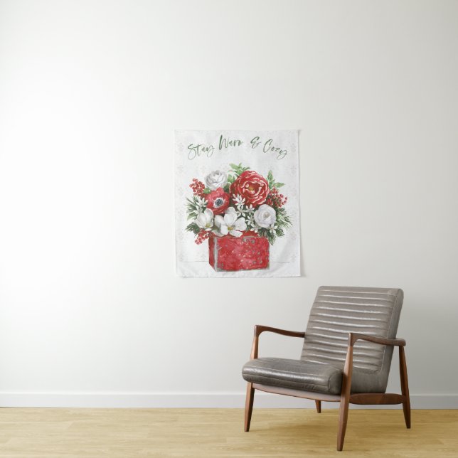 Warm und gemütlich Bleibe Wandteppich (Beispiel)