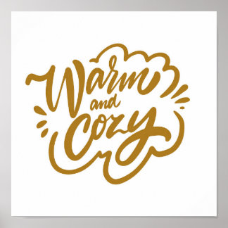 Warm und gemütlich poster
