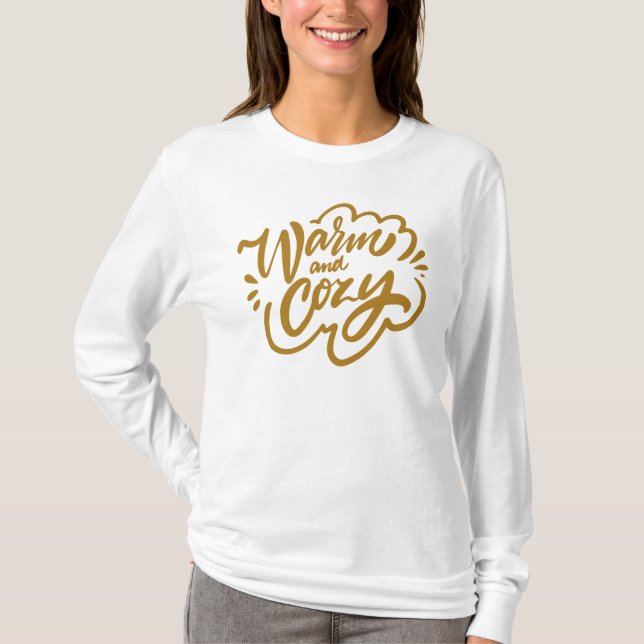 Warm und gemütlich T-Shirt (Vorderseite)