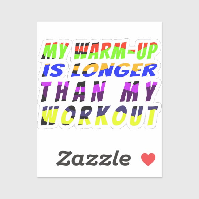 Warm-up Wins Aufkleber (Blatt)