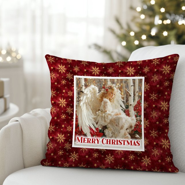 Warm Victorian Angel Christmas Gift Pillow Kissen (Warm Victorian Angel Christmas Gift Pillow)