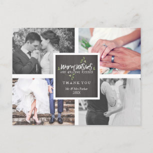 Warm Wains Holiday Kisses   Mistletoe Vielen Dank Feiertagspostkarte