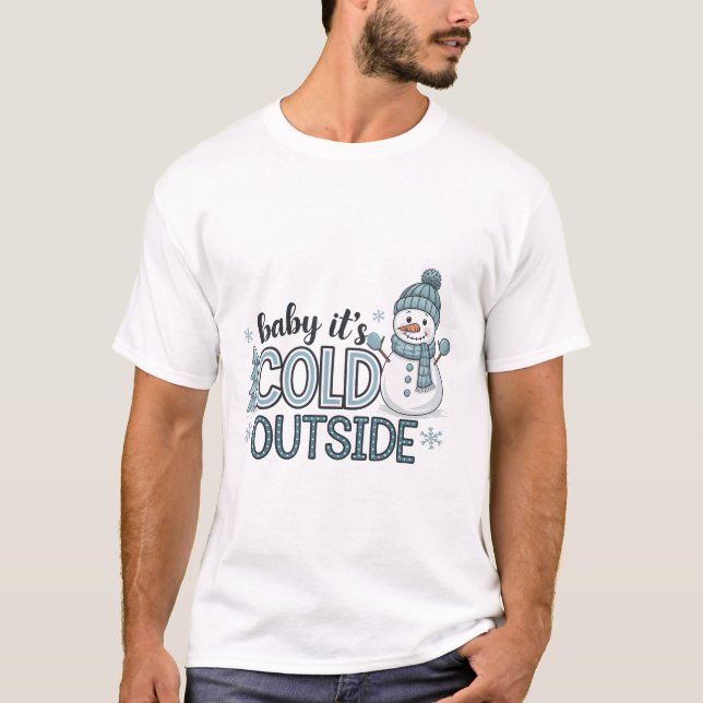 Warm winter cozy designs for festive times T-Shirt (Vorderseite)