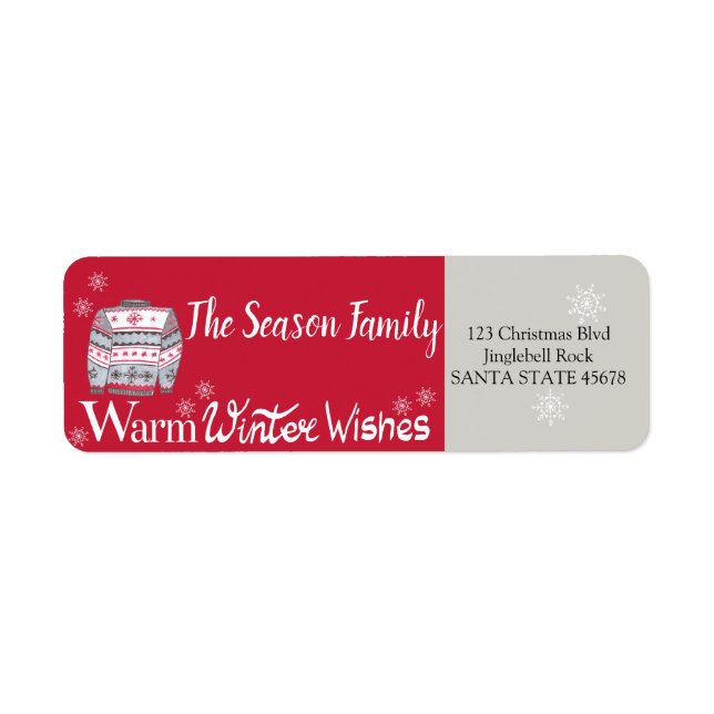 Warm Winter Wishes Christmas Sweater (Vorne)