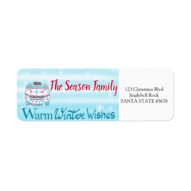 Warm Winter Wishes Christmas Sweater (Vorne)