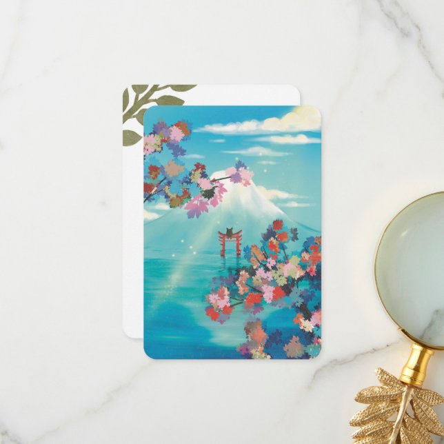 Warm Wishes Countryside Postcard Dankeskarte (Vorderseite/Rückseite Beispiel)