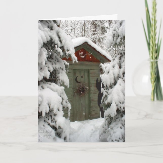 "WARM" WÜNSCHE AN U/YOURS FEIERTAGSKARTE (Vorderseite)