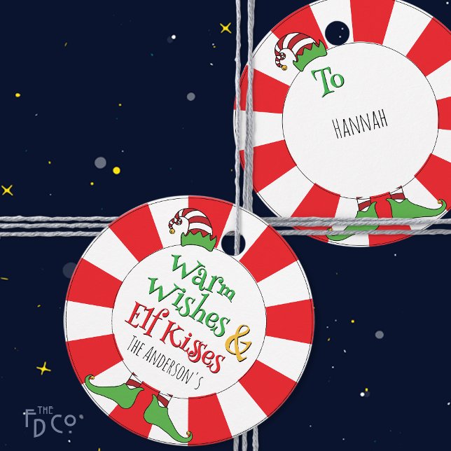 Warm Wünsche & Elf Kisses! Geschenkanhänger (Von Creator hochgeladen)