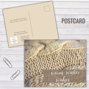 Warm wünscht Realtor Happy Holidays Postcard Feiertagspostkarte