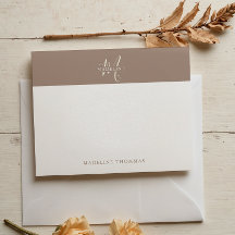 Warmby Beige Mit Monogramm Script