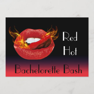 Warme Bachelorette Bash Einladung