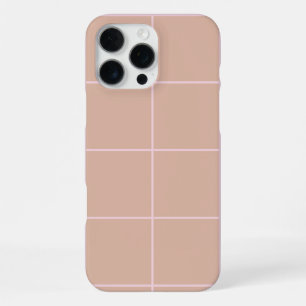 Warme Beige-Gitterstruktur Minimalistisches weiche iPhone 16 Pro Max Hülle