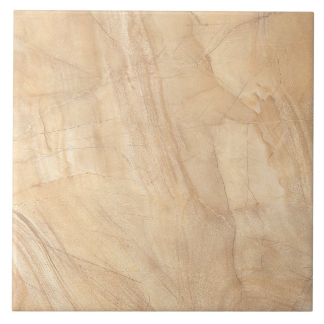 Warme Beige-Marmor-Textur Fliese (Vorderseite)