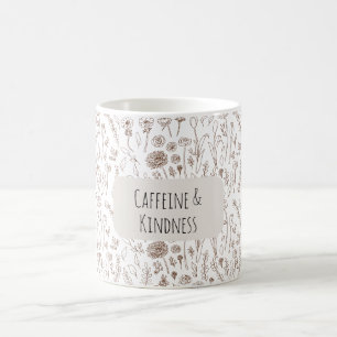 Warme braune Blumenvase-Tasse Kaffeetasse