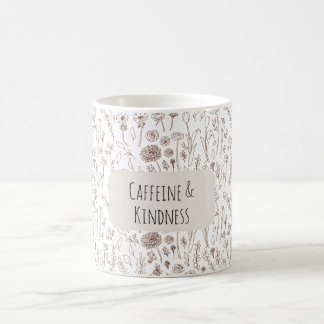 Warme braune Blumenvase-Tasse Kaffeetasse