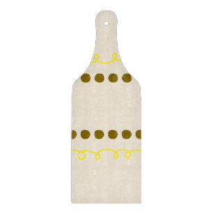 Warme Creme Dekoratives Glas Schneidbrett   Schneidebrett