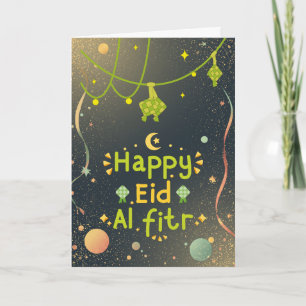 Warme Eid-Feiergestaltung Karte