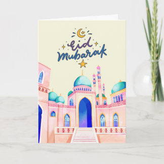Warme Eid-Feiergestaltung Karte