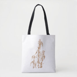 Warme elegante botanische Tintenkunst