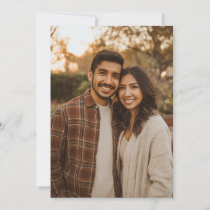 Warme erdige Casual-Foto Einladung