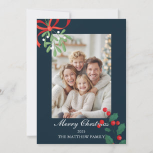 Warme Familie Frohe Weihnachtskarte Einladung