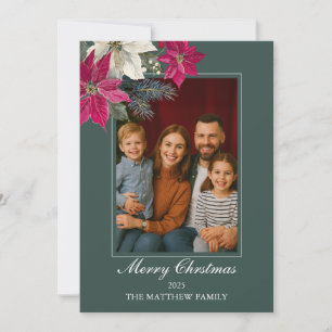 Warme Familie Frohe Weihnachtskarte Einladung